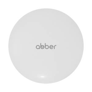 Накладка на слив для раковины Abber AC0014MW белая матовая, керамика