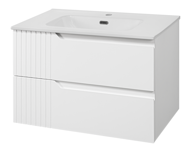 Тумба с раковиной Brevita Тиволи УТ000027206 белая, 80 см