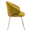 Стул Bradex Home Emil RF 0844 горчичный с золотыми ножками фото 2