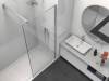Душевая перегородка Vincea Walk-In VSW-1HS100CL профиль хром, стекло прозрачное, 100x200 фото 3