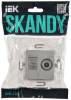 ТВ-розетка+Ethernet RJ45 IEK Skandy SK-AK20-2-K23 серебряный фото 6