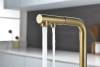 Смеситель для кухни Paulmark Serpentine Se213222-LG с выдвижным изливом, светлое золото фото 6