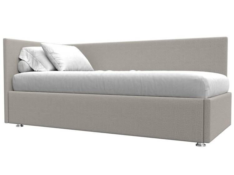 Кровать Лига Диванов Лига-039 123139L бежевый левая 90x200