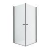 Душевое ограждение NEW TRENDY NEW SOLEO BLACK 2D 80x100x195 D-0230A/D-0232A (черный)