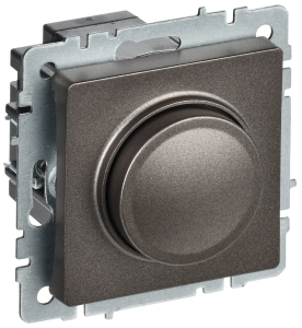 Светорегулятор поворотно-нажимной IEK Brite BR-D20-0600-K45 темная бронза