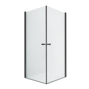 Душевое ограждение NEW TRENDY NEW SOLEO BLACK 2D 80x100x195 D-0230A/D-0232A (черный)