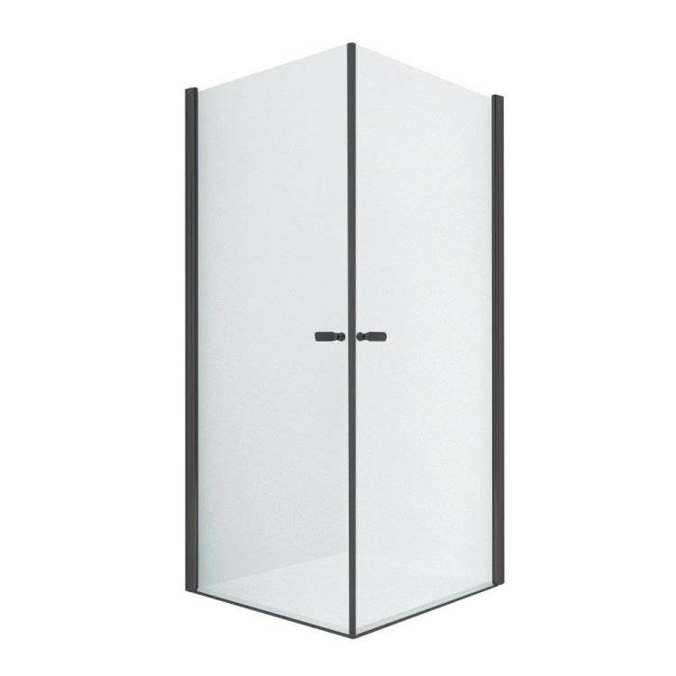 Душевое ограждение NEW TRENDY NEW SOLEO BLACK 2D 80x100x195 D-0230A/D-0232A (черный)