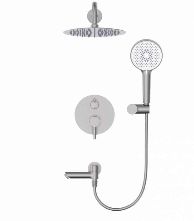 Душевая система Wonzon & Woghand Solo WW-939032-BN брашированный никель