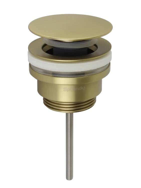 Донный клапан Splendy AA3071URMGM универсальный, незапираемый, 1 1/4", золото матовое