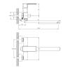 Смеситель для ванны Decoroom DR20 DR20043 одноручный универсальный с поворотным изливом 300 мм Хром фото 2