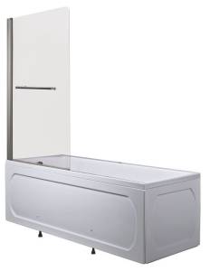 Шторка на ванну 1MarKa P-02 82x150 Mistelite Стекло матовое