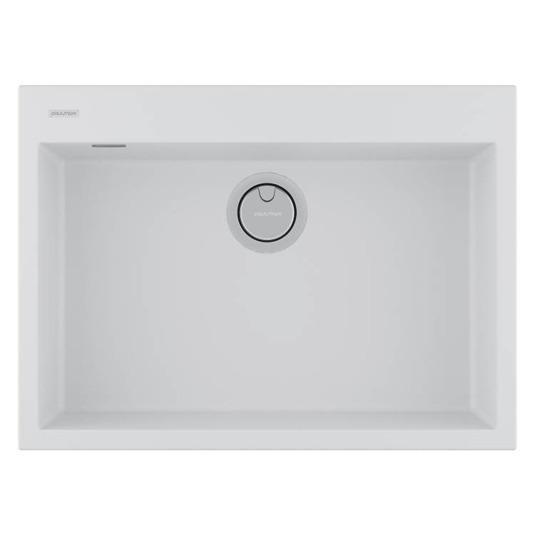 Мойка кухонная Paulmark Decoration 69 PM936950-WH Белый, 69x50
