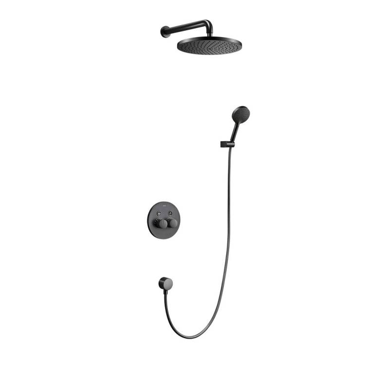 Душевая система Black&White 7566GM оружейная сталь