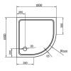 Поддон для душа Cezares Tray SMC TRAY-M-R-100-550-35-W R 100x100 фото 3