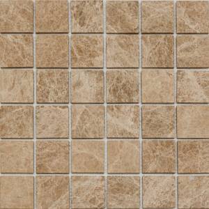 Мозаика Pixel Mosaic Мрамор PIX350 Light Imperador Deep Brushed (4.8x4.8) 30.5x30.5
