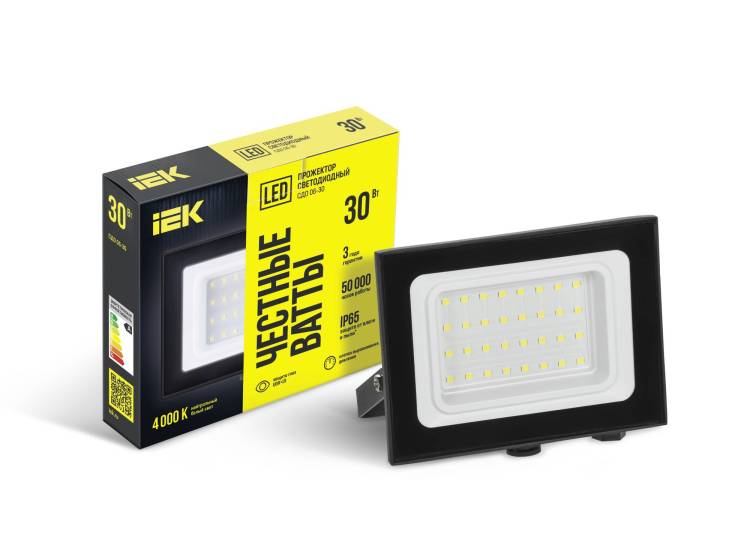 Прожектор светодиодный IEK СДО 06-30 LPDO601-30-40-K02