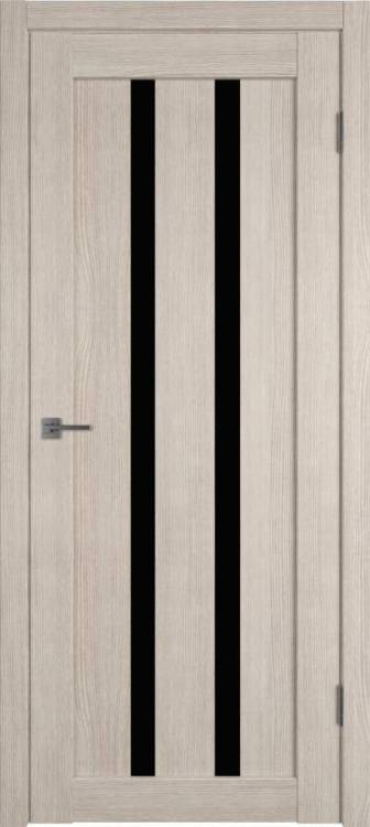 Межкомнатная дверь Владимирская Фабрика Дверей Atum 2 Cappuccino стекло Black Gloss 900x2000