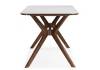 Кухонный стол Woodville Unika 15975 белый мрамор / орех фото 2