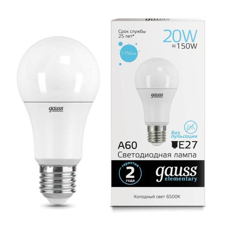 Светодиодная лампа Gauss LED A60 23239
