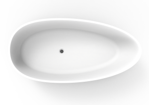 Ванна из искусственного камня Timo Solid RALI1500 белая, 150x78x52