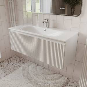 Тумба с раковиной Terminus Sicilia SIC101001900301O белый, 100x38