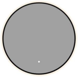 Зеркало Aquanet Контур 00367652 LED подсветка, черное, D60