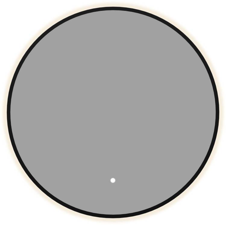 Зеркало Aquanet Контур 00367652 LED подсветка, черное, D60