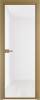 Межкомнатная дверь Profil Doors 1 AX цвет профиля Золото, стекло безопасное 6 мм белый триплекс 800x2000