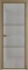 Межкомнатная дверь Profil Doors 3 AX цвет профиля Шампань, стекло безопасное 6 мм рэте 600x2000