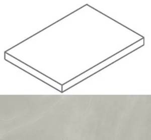 Ступень Italon Continuum 620070002336 Silver Scalino Angolare SX 33x120
