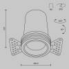 Встраиваемый светильник Technical Downlight DL125-L12-3K-TRS-B фото 9