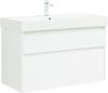 Тумба с раковиной Aquanet Nova Lite 100 291826 Белый глянец
