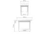 Стол Woodville Зедонг 459660 сабия/белые точенки 100x60x73.5 фото 2