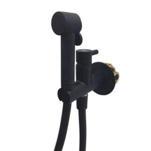 Гигиенический душ Webert Elio EL870303560PVC черный, со смесителем, с внутренней частью