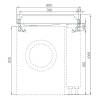 Раковина Aquaton Рейн 80L 1A72113KRW210 на стиральную машину Графит фото 7
