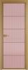 Межкомнатная дверь Profil Doors 5 AX цвет профиля Золото, стекло безопасное 6 мм мору розовое 700x2000