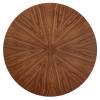 Стол Bradex Home Liverpool RF 0520 шпон орех лучевой набор, с черными ножками 110x110x75 фото 7