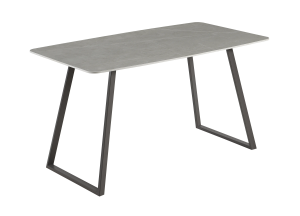 Стол обеденный Stool Group Vermont T-122 Armani grey, top gr legs DUAL керамика темная, ножки серые 140x80x76