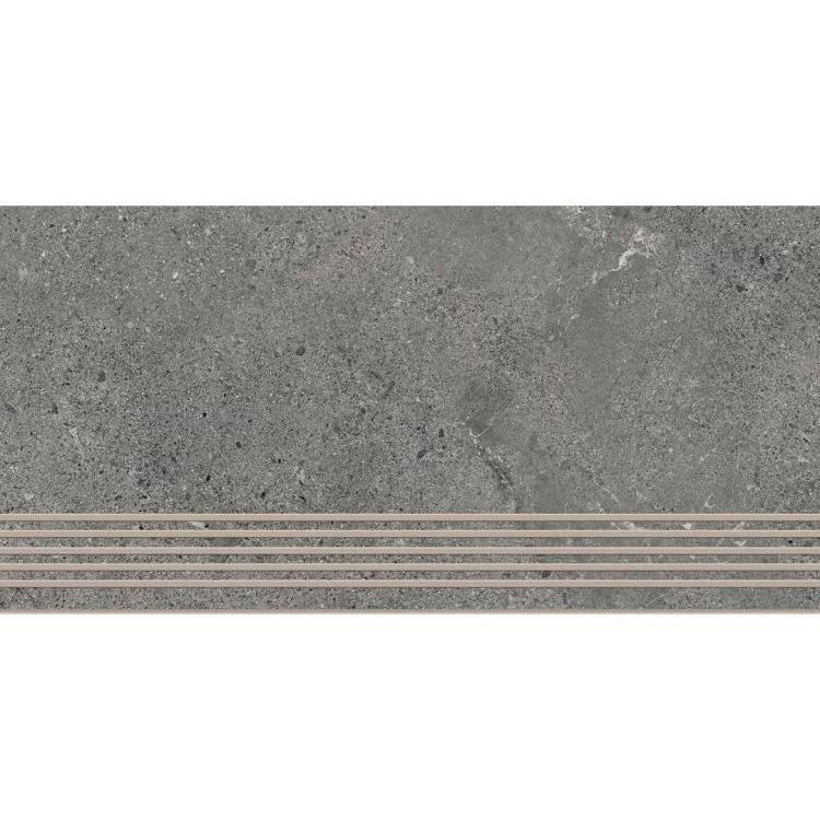 Ступень Paradyz Authority Graphite Stopnica Prosta Nacinana Mat. 29.8x59.8