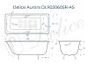 Чугунная ванна Delice Aurora DLR230605R-AS 170x70, с антискользящим покрытием, с отверстиями под ручки, без ножек фото 9