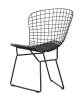 Набор из 4 стульев Stool Group Bertoia BTY-18-P6 BL/BL X4 черный с черной подушкой фото 5