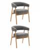 Стул обеденный Stool Group Zubo DM4729-1 OTE-Q-456 D.GREY X2 с деревянными ножками темно-серый 2 шт.