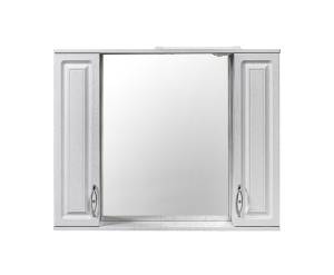 Зеркало-шкаф Stella Polar Кармела 100/С SP-00002030 Люкс белое серебро