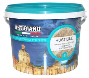 Декоративная штукатурка Artigiano Rustique 2.5 л