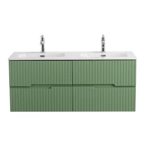 Тумба под раковину Cezares DUET-N-1200-4C-SO-2-PS-P Фисташковый софт, 120x45.7x50