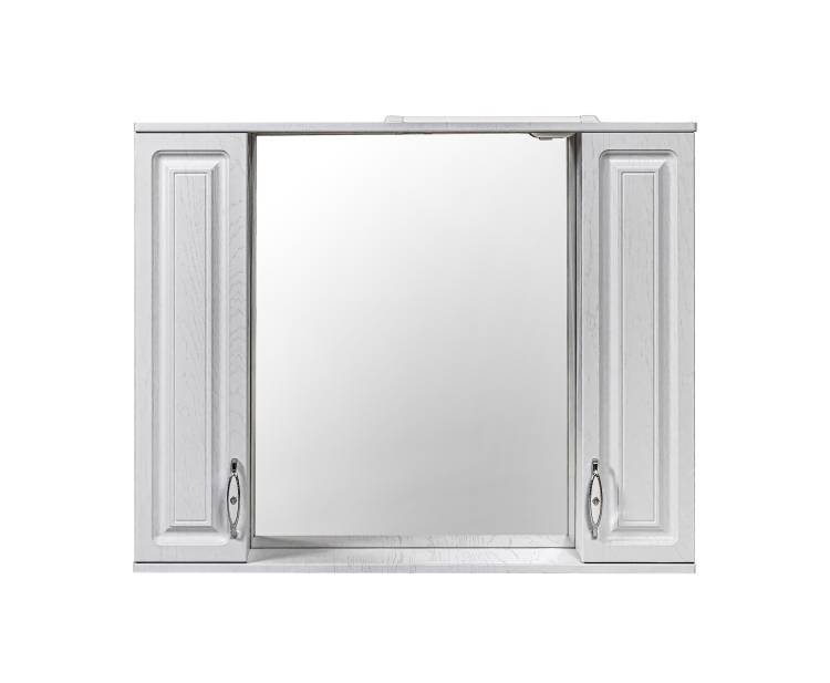 Зеркало-шкаф Stella Polar Кармела 100/С SP-00002030 Люкс белое серебро