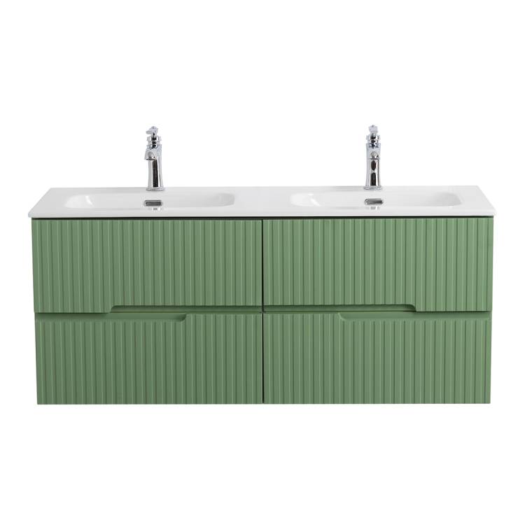 Тумба под раковину Cezares DUET-N-1200-4C-SO-2-PS-P Фисташковый софт, 120x45.7x50