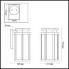 Уличный настенный светильник Odeon Light Nature Gino 4048/1W фото 2