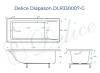 Ванна из искусственного камня Delice Diapason 170x80, с ножками, белая глянцевая фото 10