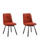Набор из 2 стульев Stool Group Boun OS-2445Z-3 Lumos-44 DUAL X2 терракотовый, вращающийся